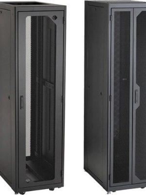 45U RACK ELITE NETWRK CAB TAP PLEXI-FRONT BLACK NCNR