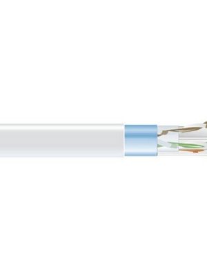 CAT6 400-MHZ SOLID BULK CABLE F /UTP PLENUM WH 1000-FT. SPOOL