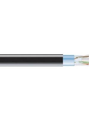 CAT6 400-MHZ SOLID BULK CABLE F /UTP PLENUM BK 1000-FT. SPOOL