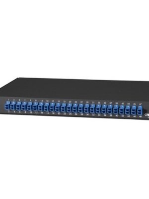 RACKMOUNT PRELOADED FIBER ENCLO SURE 1U (24) DUPLEX LC PAIR