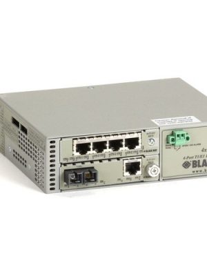 4PT T1/E1 1PT 10/100 MULTIPLEXO R W/ FIBER EXT SM 30KM DUAL SC
