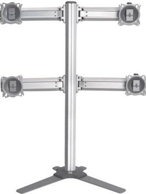 TAA ADJ ARRAY QUAD 2X2 TABLE STAND SLV
