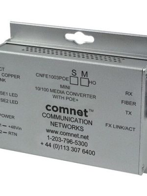 HARDENED 100MBPS MEDIA CONVTR MM 1 FBR INAIN UNIT 48V POE PS 30W