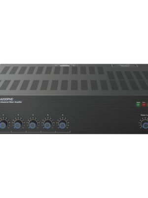 6-INPUT 200-WATT MIXER AMPLIFIER WITH AUTOMATIC SYSTEM TES