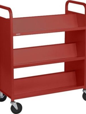 DURO SERIES BKTRK 3 SLANTED SHELVE 5IN CASTERS TOPAZ PAINT