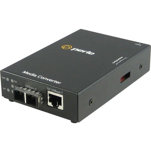 S-110PP-M1SC2D MEDIA CONVERTER POE+ 10/100 MM BIDI 1550/1310NM 2K