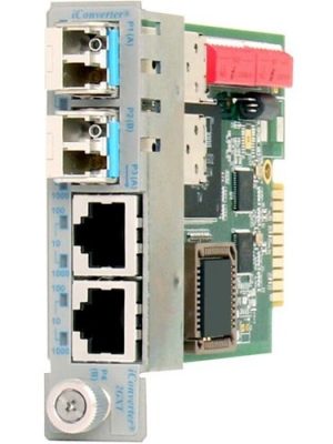 ICONVERTER DUAL CHANNEL GIGABIT 10/100/1000 TO SFP FIBER MODULE