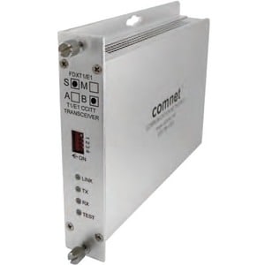 FIBER OPTIC T1 E1 CCITT TRANSCEIVER SM 1 FIBER
