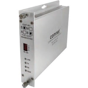 FIBER OPTIC T1 E1 CCITT TRANSCEIVER SM 1 FIBER