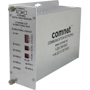 4CH DIGITAL ENCODED VIDEO RECEIVER + 2 BI-DIRECTIONAL DATA MM