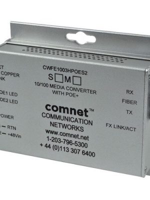 COMMERCIAL 100MBPS MEDIA CONVTR SC MM 1 FBR INBIN POE PS INCL 60W