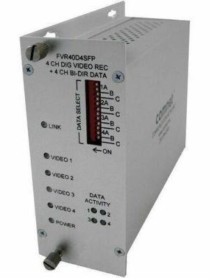 4CH DIGITAL ENCODED VIDEO RECEIVER + 4 BI-DIRECTIONAL DATA