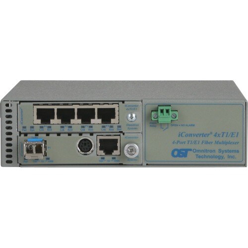 ICONVERTER MUX 4X T1/E1+10/100 TO LC/MM 1310NM/5KM UNIV AC PS
