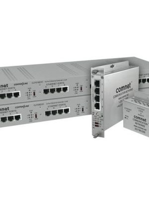 4-CHANNEL ETHERNET OVER COAX WITH PASS-THROUGH POE