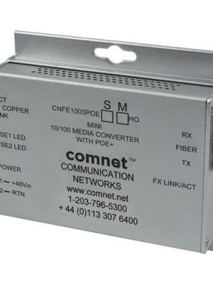 HARDENED 100MBPS MEDIA CONVERTER SFP REQUIRED 48V POE