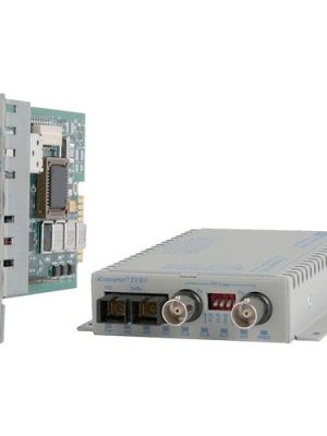 ICONVERTER T3/E3 COAX TO FIBER ST MM 1310NM 5KM DS3 WALL MOUNT DC