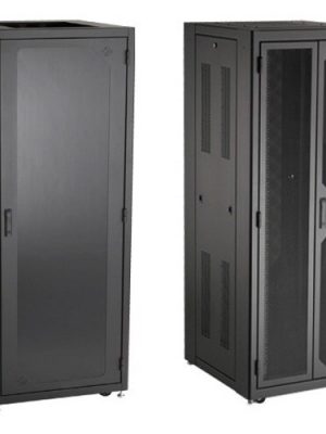 38U RACK ELITE NETWRK CAB M6 PLEXI-FRONT BLACK