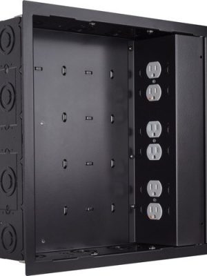 IN-WALL LARGE BLK W/ SURGEX 3 OUTLETS