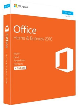 MICROSOFT OFFICE 2016 HOME BUSINESS 1 PC MEDIALESS ENGLISH PC
