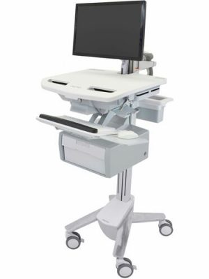 SV CART WITH LCD ARM TALL DRAWER