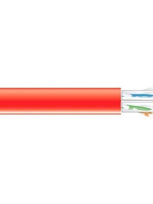 1000FT CAT6A 650MHZ SOLID BULK CABLE UTP CMP RED