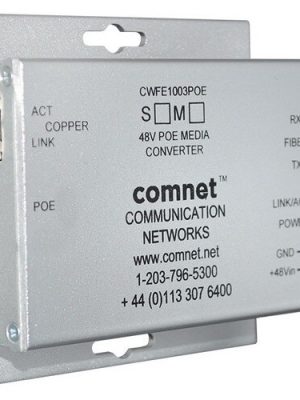 100MBPS MEDIA CONVERT MM 1 FIBER A 48V POE PWR SPLY W/ 60W OUT