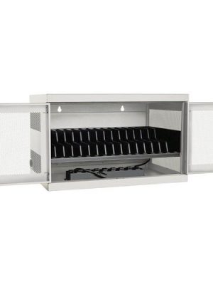 16 PORT CHARGING STATION CART AC CHROMEBOOKS LAPTOPS WHITE