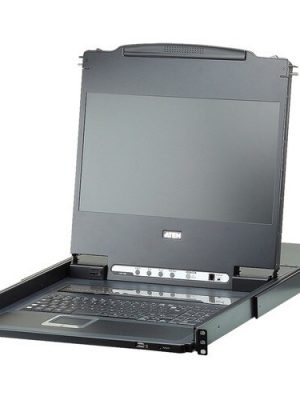 ATEN TECHNOLOGIES 8PORT 17WIDE SCREEN LCD KVM DVI/ FULL HD 1080P CL6708MW