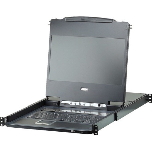 ATEN TECHNOLOGIES 8PORT 17WIDE SCREEN LCD KVM DVI/ FULL HD 1080P CL6708MW