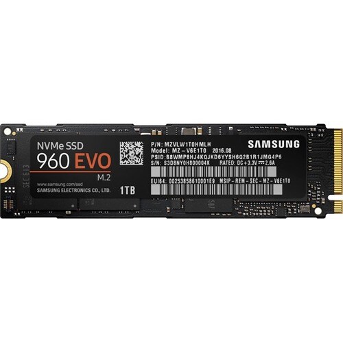 SAMSUNG 960 EVO 1TB SOLID STATE DRIVE M.2 INTERNAL PCI