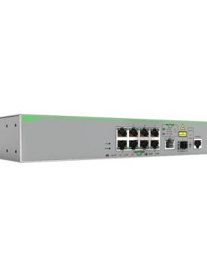 Allied Telesis 8X10/100T POE+ PORTS 1XGGB/SFP COMBO PORT FIXED AC PS US PWR CORD AT-FS980M/9PS-10