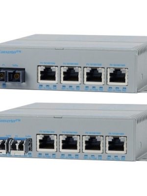 OMNICONVERTER 4X 10/100/1000T POE+ TO 2X 100/1000 SFP DC EXT TEMP