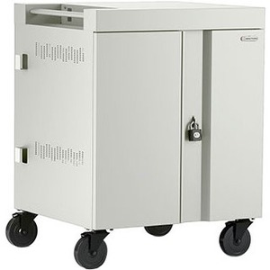 CUBE CHARGE CART 32 AC CT BP 1.4IN W SLOTS CONCRETE FINISH