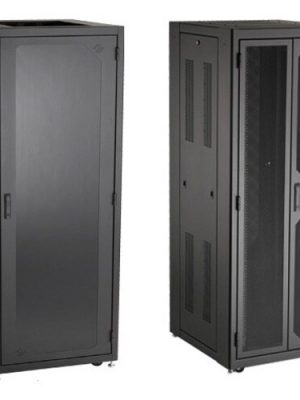 38U RACK ELITE NETWRK CAB TAP PLEXI-FRONT BLACK