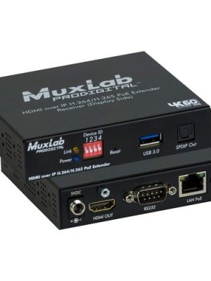 MUXLAB AV OVER IP H.264/H.265 POE RX 4K60