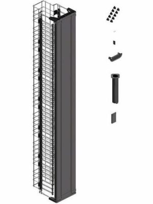 MM20 VERTICAL CABLE MGMT CAGE W/ DOOR