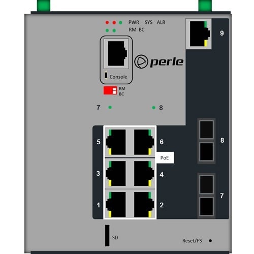 IDS-509F2PP6C2SD20XT POE SWITCH 6POE 1GE 2XFE SC SM20K XTMP