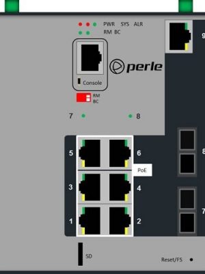 IDS-509F2PP6C2SD40XT POE SWITCH 6POE 1GE 2XFE SC SM40K XTMP