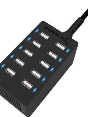 40PK 10PORT AX-TPCS USB CHARGING STATION 12AMPS/60W BLK