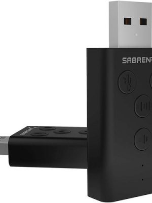 100PK AU-DDAB USB SOUND ADAPT W/ BUTTONS BLACK