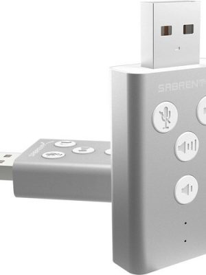 100PK AU-DDAS USB SOUND ADAPT W/ BUTTONS SILVER