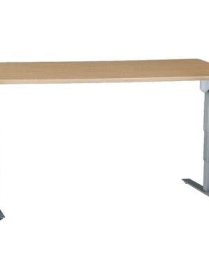 72-30IN MELAMINE BEECH VENEER TABLETOP WITH STEEL FRAME SILVER