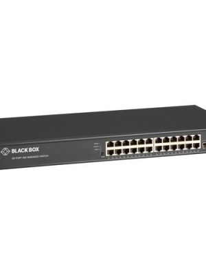 28 PORT ETHERNET MANAGED SWITCH (24) RJ-45 (4) SFP+ 1-/10-GBE