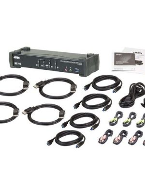 4PORT USB3.0 4K DP MST KVMP SWITCH SUPPORT UP TO 4096X2160 60HZ