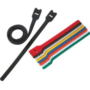 12X5IN BLK HOOK AND LOOP TIE LOOP STYLE EA