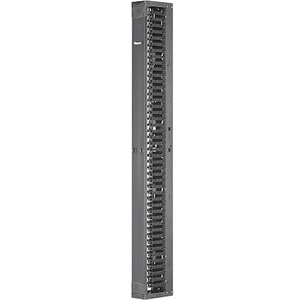 PATCHRUNNER 6IN WIDTH 7FT TALL 2VERTICAL CABL MGR  DOORS FRONT