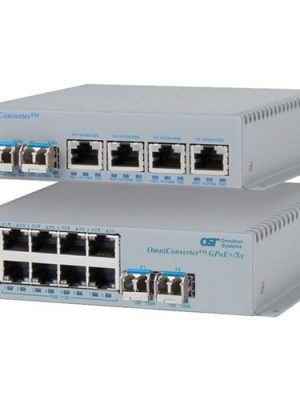 OMNICONVERTER 4X 10/100/1000T POE+ TO 100/1000X SFP GPOE+/SX DC