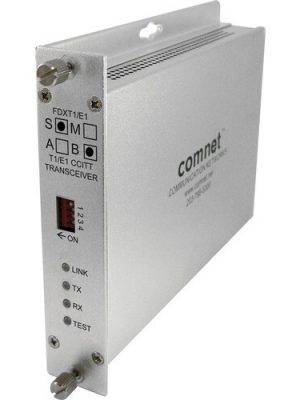 FIBER OPTIC T1 E1 CCITT TRANSCEIVER MM 1 FIBER