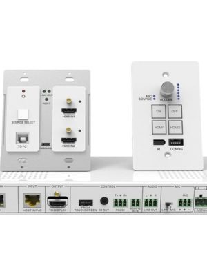 WALLPLATE HDMI HDBASET KIT 2 HDMI SOURCE DEVICES DISPLAY