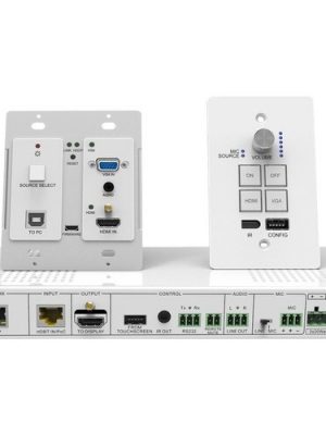 WALLPLATE HDMI/VGA HDBASET KIT 2 SOURCE DEVICES 1 HDMI & 1 VGA